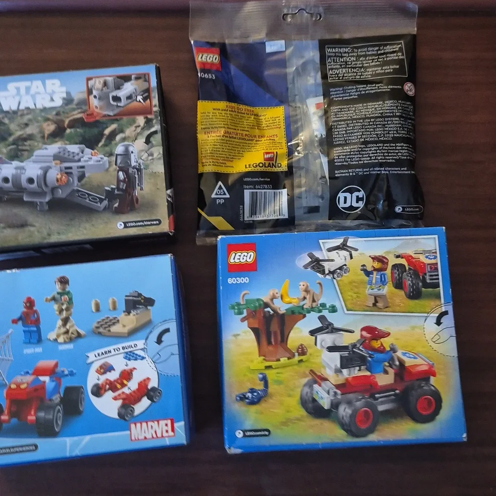 LEGO Star Wars, Batman, Spider-Man, and City Sets - Multicolor New In Sealed Box